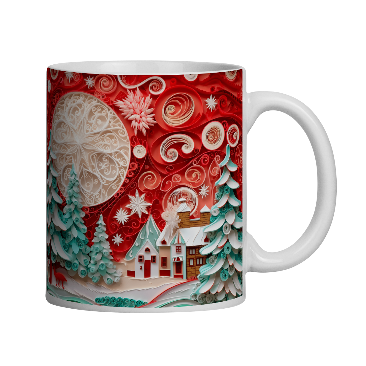 Caneca 3D - Natal - Vila