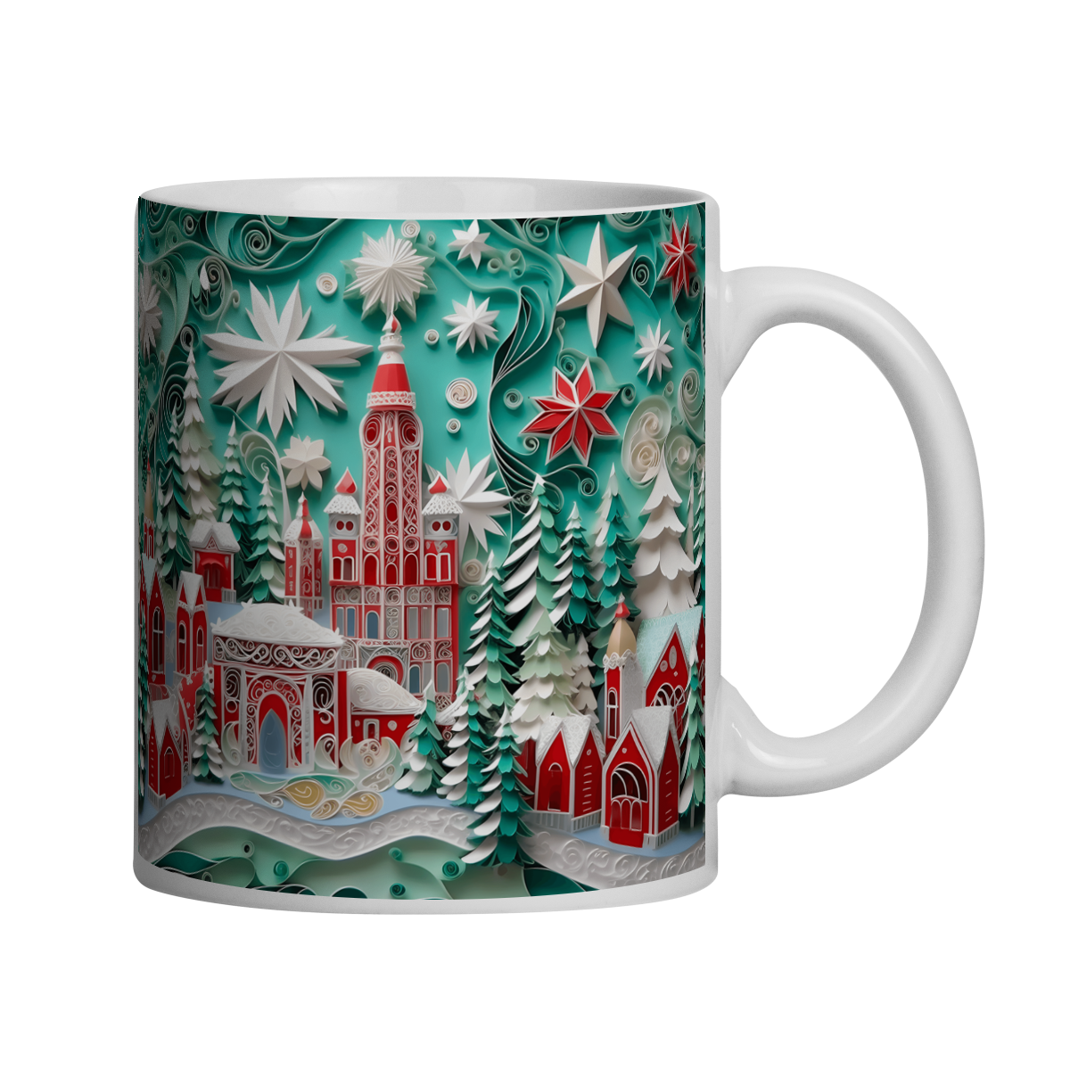 Caneca 3D - Natal - Vila