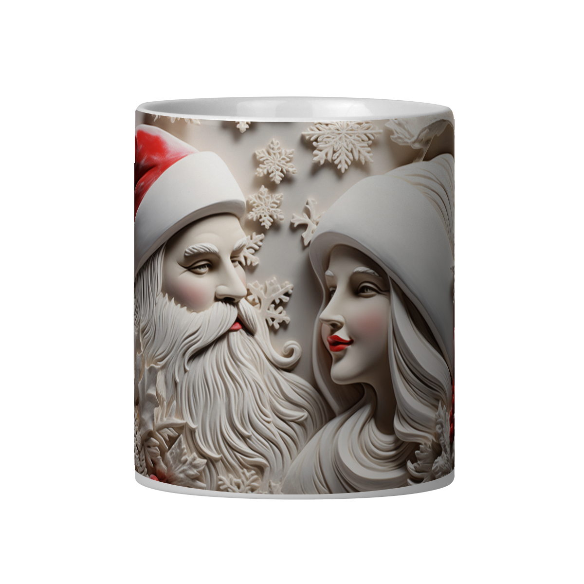 Caneca 3D -Natal - Família Noel