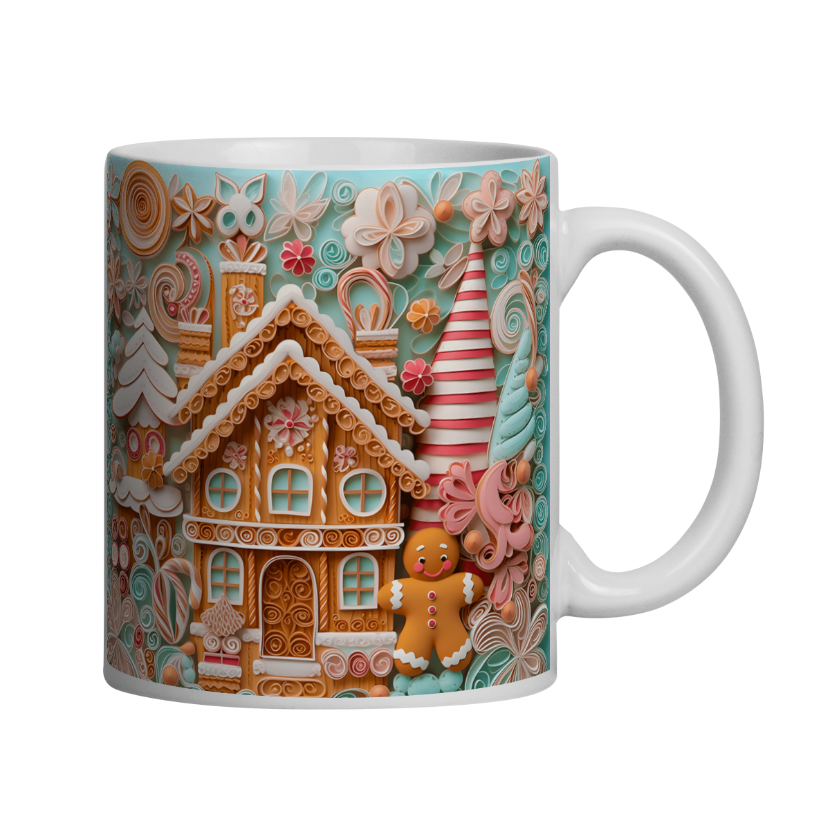 Caneca 3D - Natal - Gingerbread