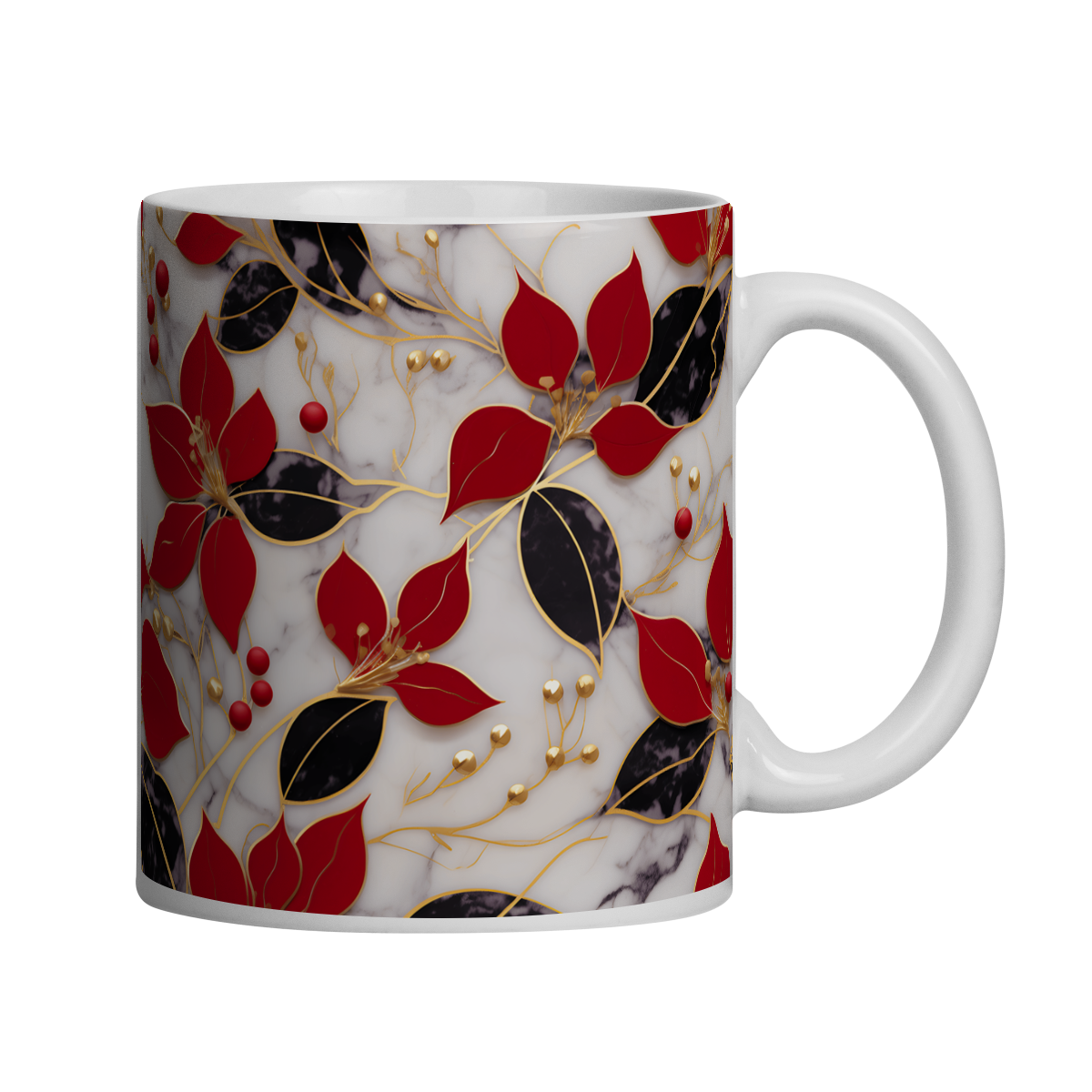 Caneca 3D - Natal - Mármore