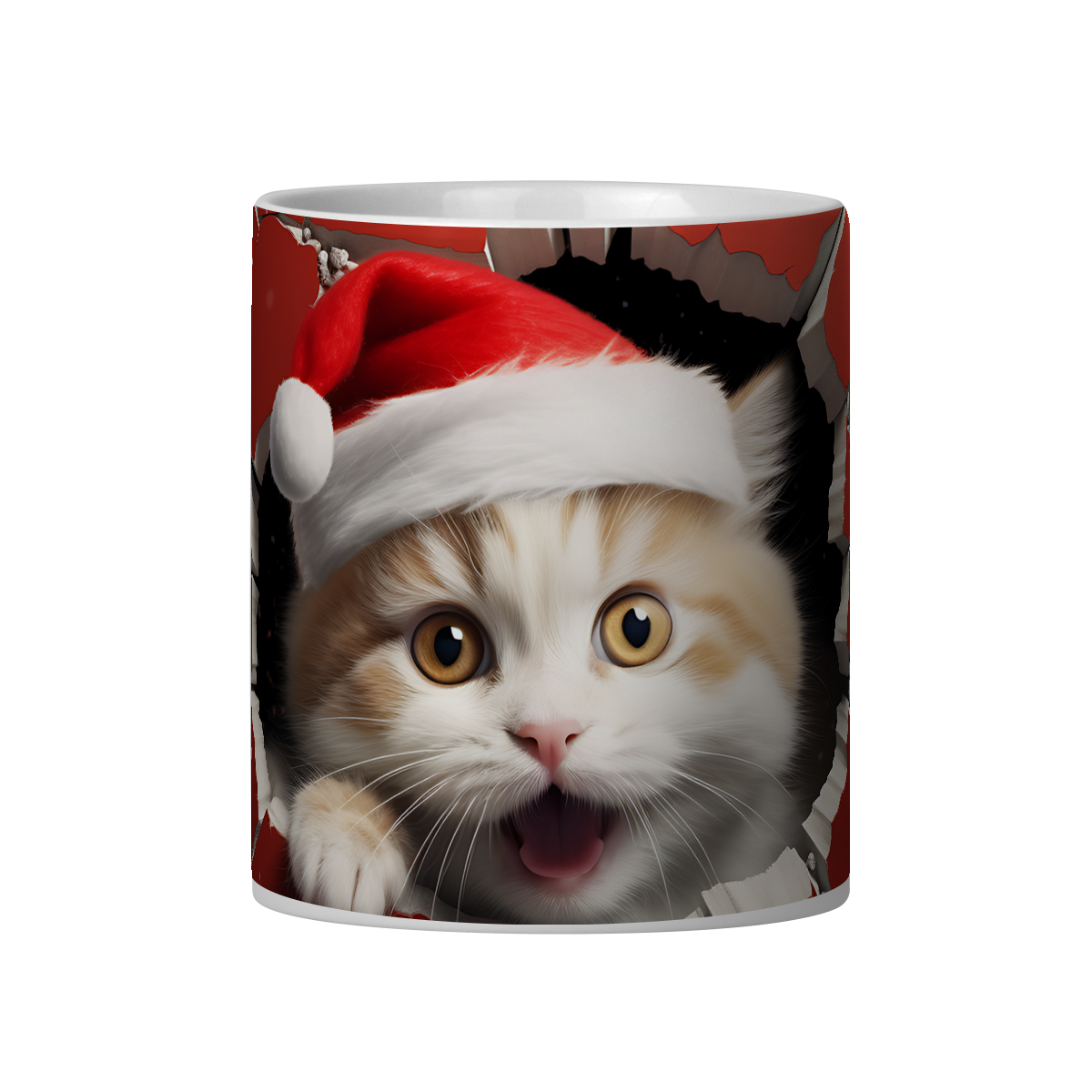 Caneca 3D - Natal - Gato