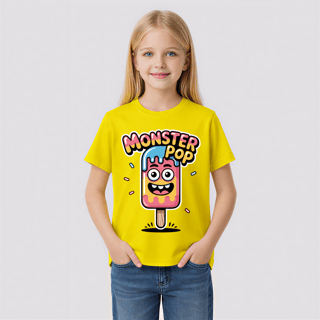Monster Pop → Monstro Picolé (Kids) | Tamanhos 10, 12 e 14