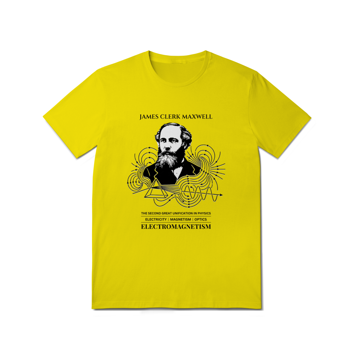 Camiseta James Clerk Maxwell - As Leis do Eletromagnetismo