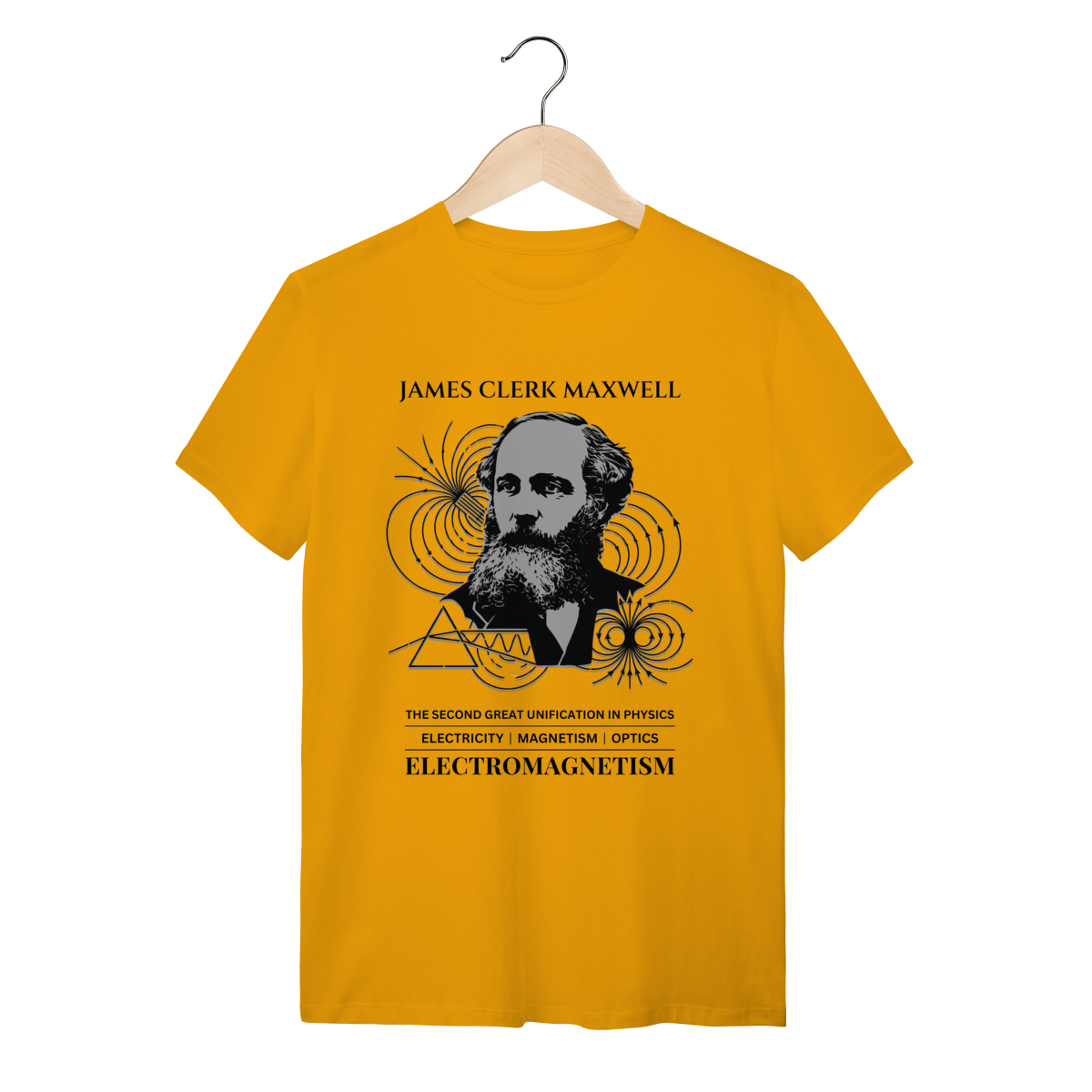 Camiseta Equações de Maxwell - A Unificação da Luz