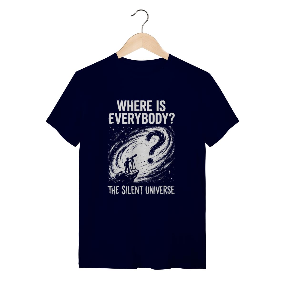 Camiseta Paradoxo de Fermi: O Silêncio do Universo
