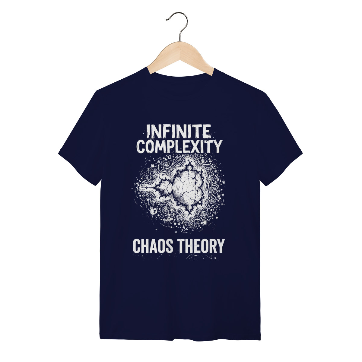 Camiseta Conjunto de Mandelbrot: A Geometria do Infinito (Matemática & Caos)