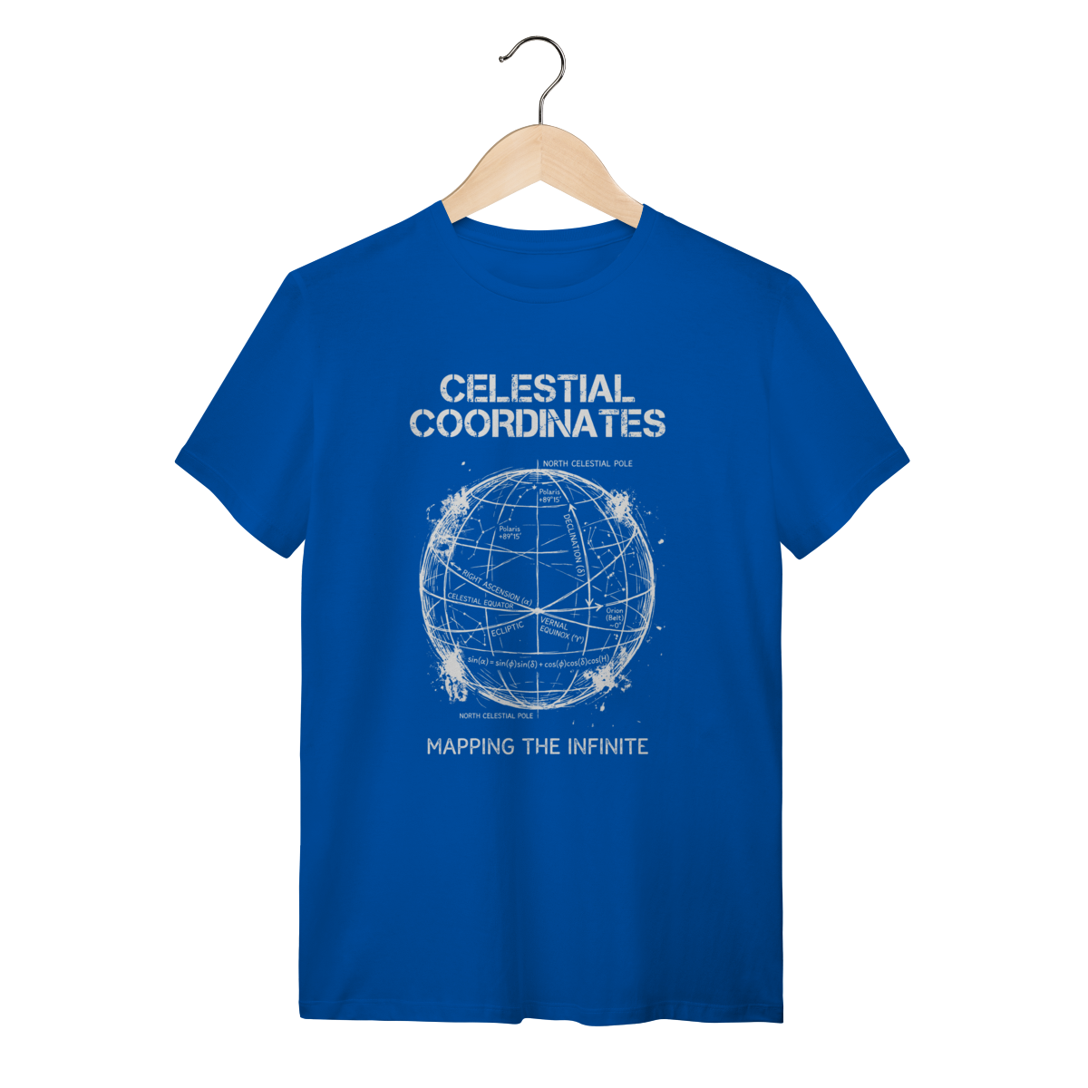 Camiseta Coordenadas Celestiais: Mapeando o Infinito