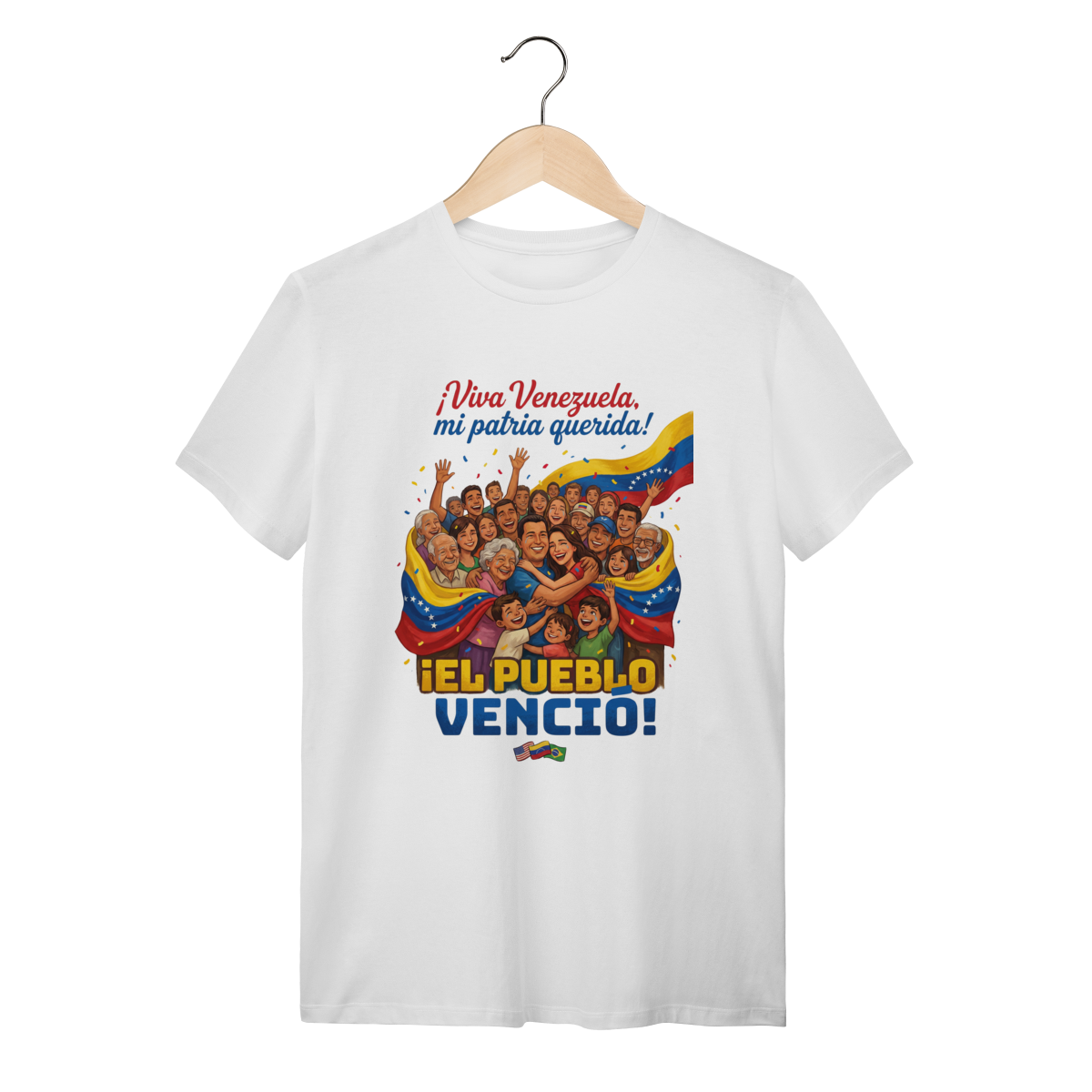 Camiseta Venezuela Libre: O Abraço da Vitória – Edição Histórica 2026