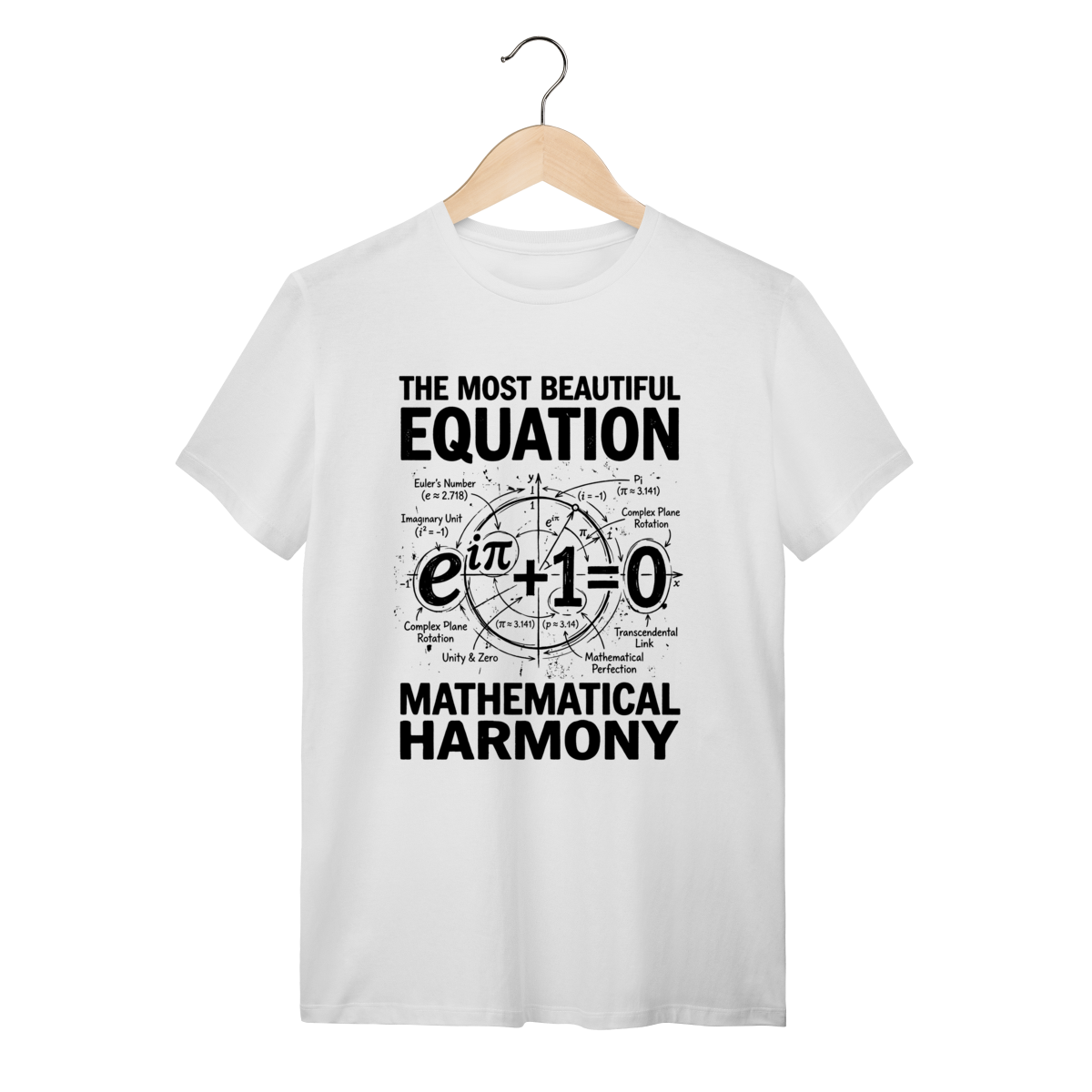 Camiseta Identidade de Euler: A Mais Bela Equação
