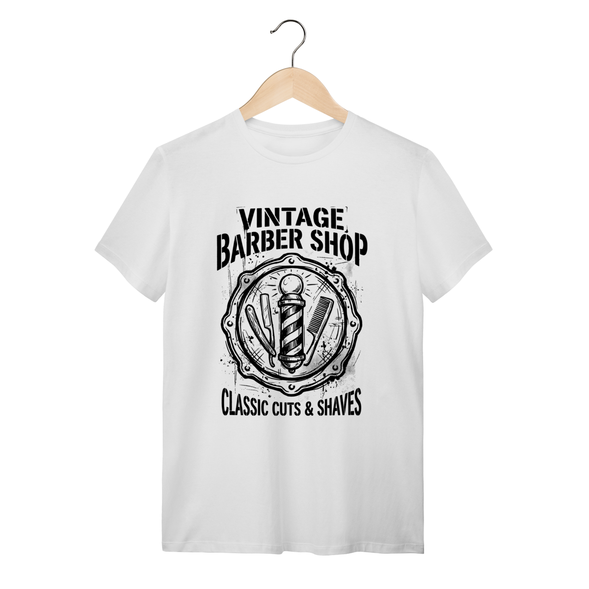 Camiseta Barber Pole Vintage: A Tradição Old School