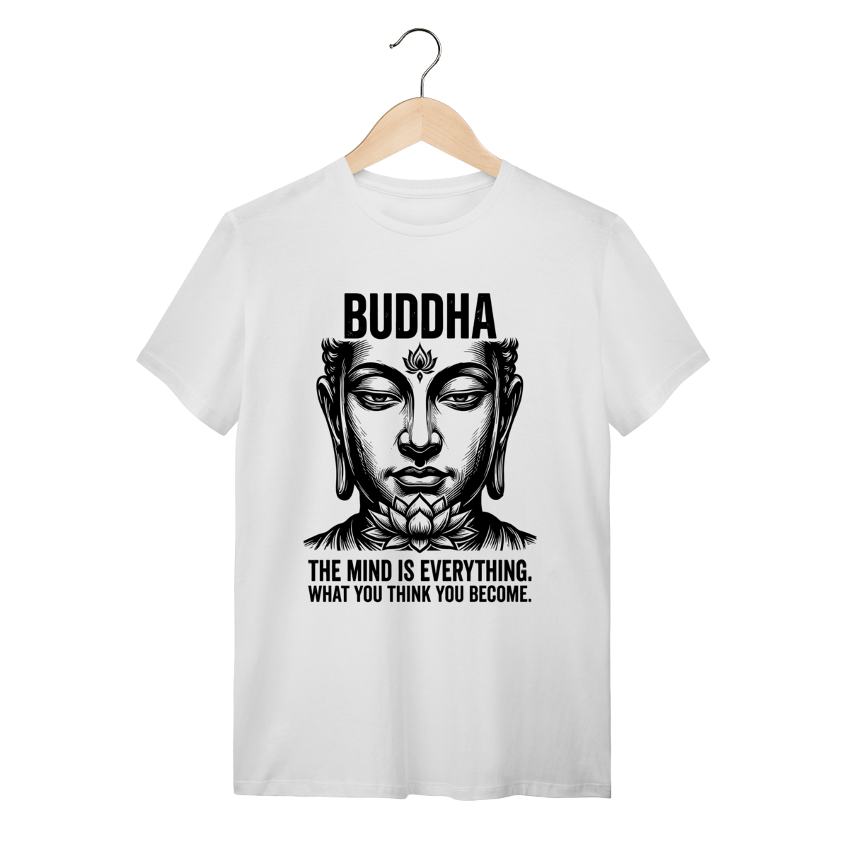 Camiseta Buda Sabedoria Zen Algodão Premium Unissex