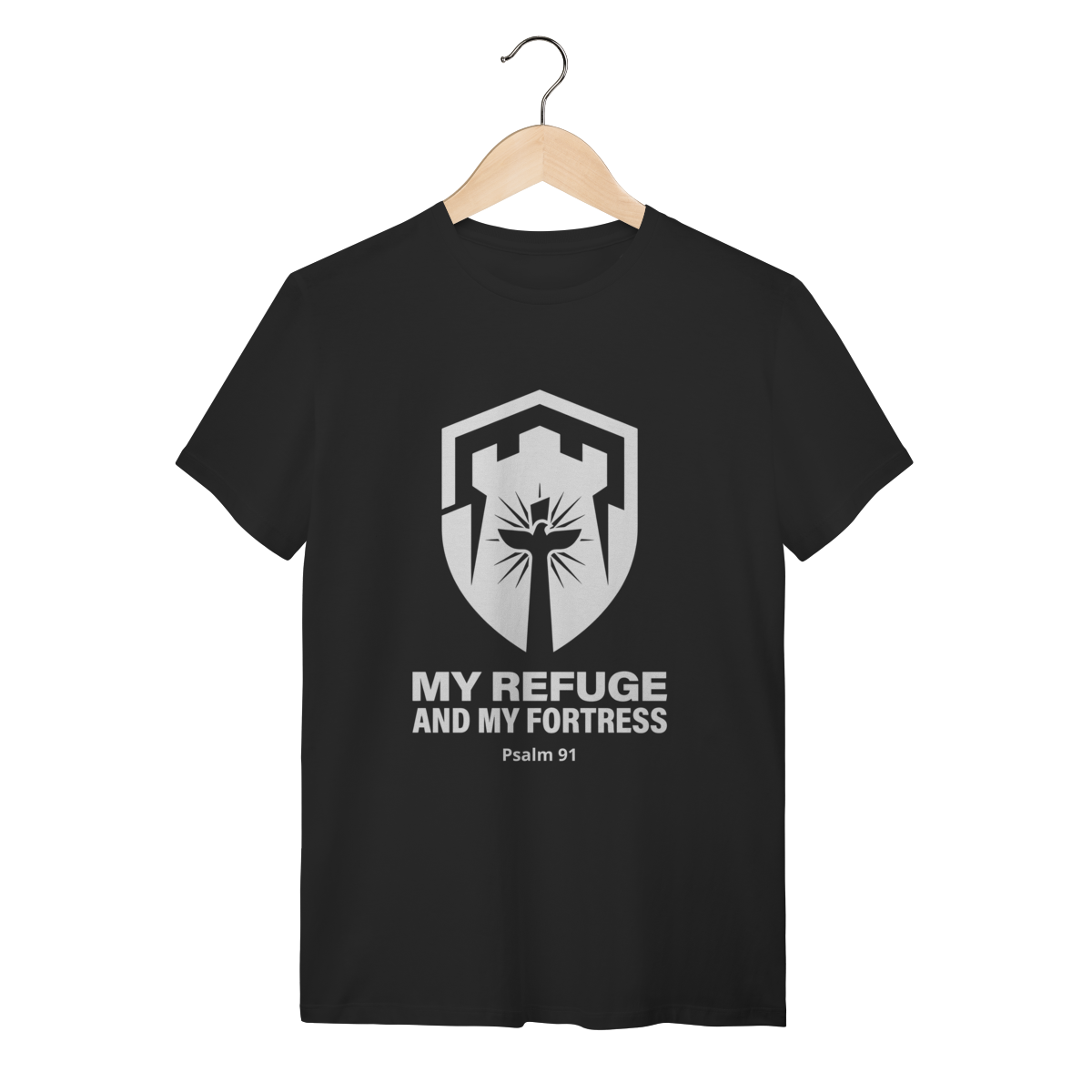 Camiseta Salmo 91: My Refuge and Fortress – Edição Especial Proteção Divina