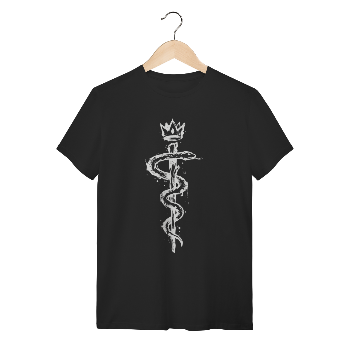 Camiseta Bastão de Asclépio: A Nobreza da Cura