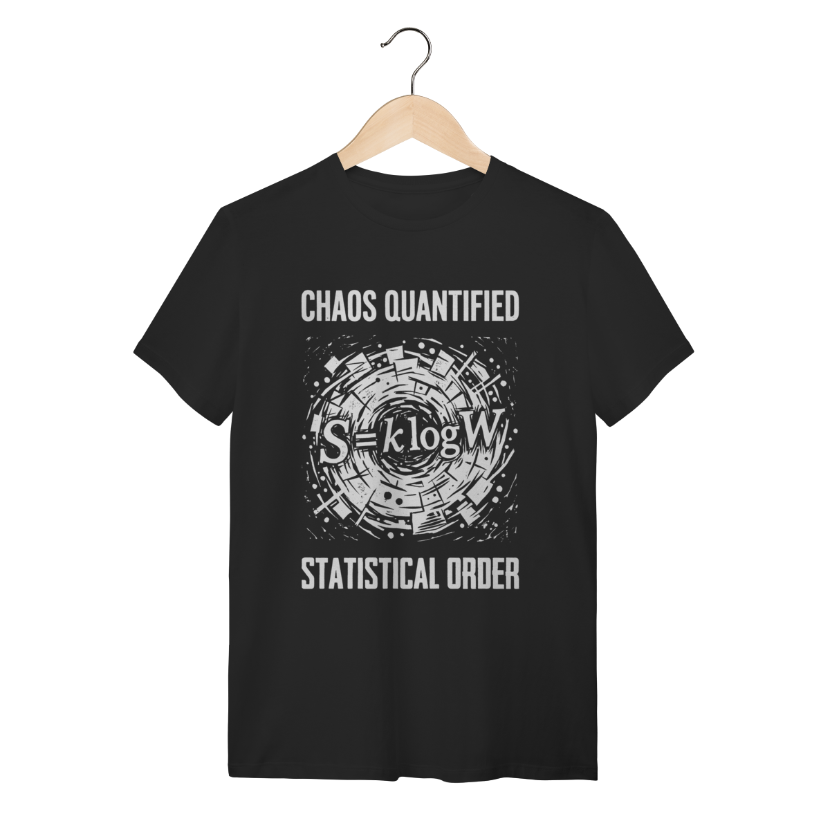 Camiseta Boltzmann Entropy: The Equation of Chaos (Física & Termodinâmica)