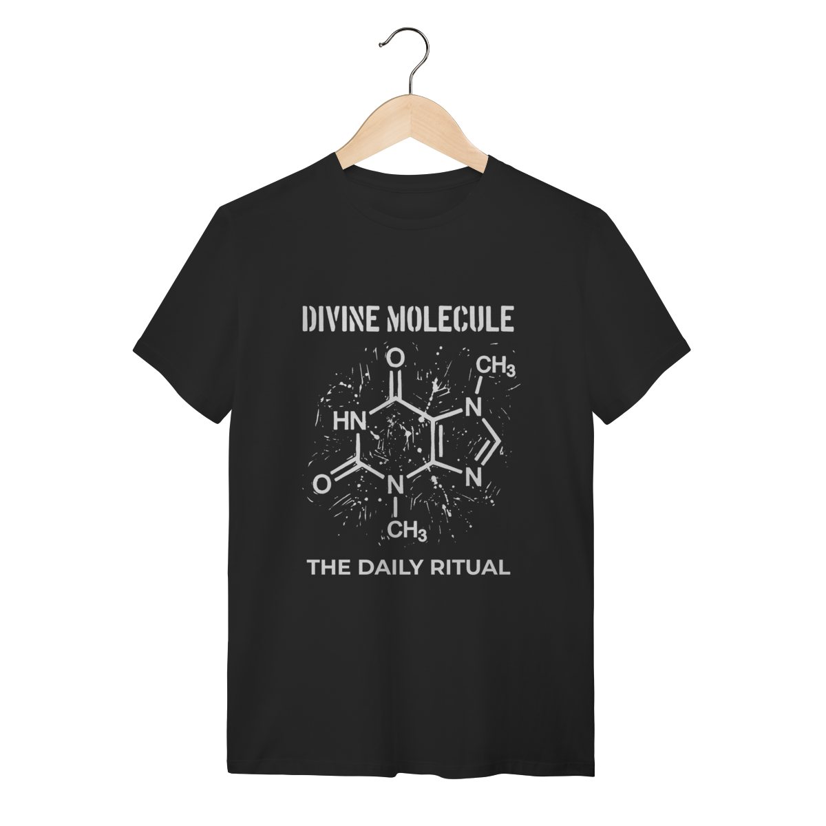 Camiseta Theobromine Molecule: A Fórmula da Felicidade (Química)
