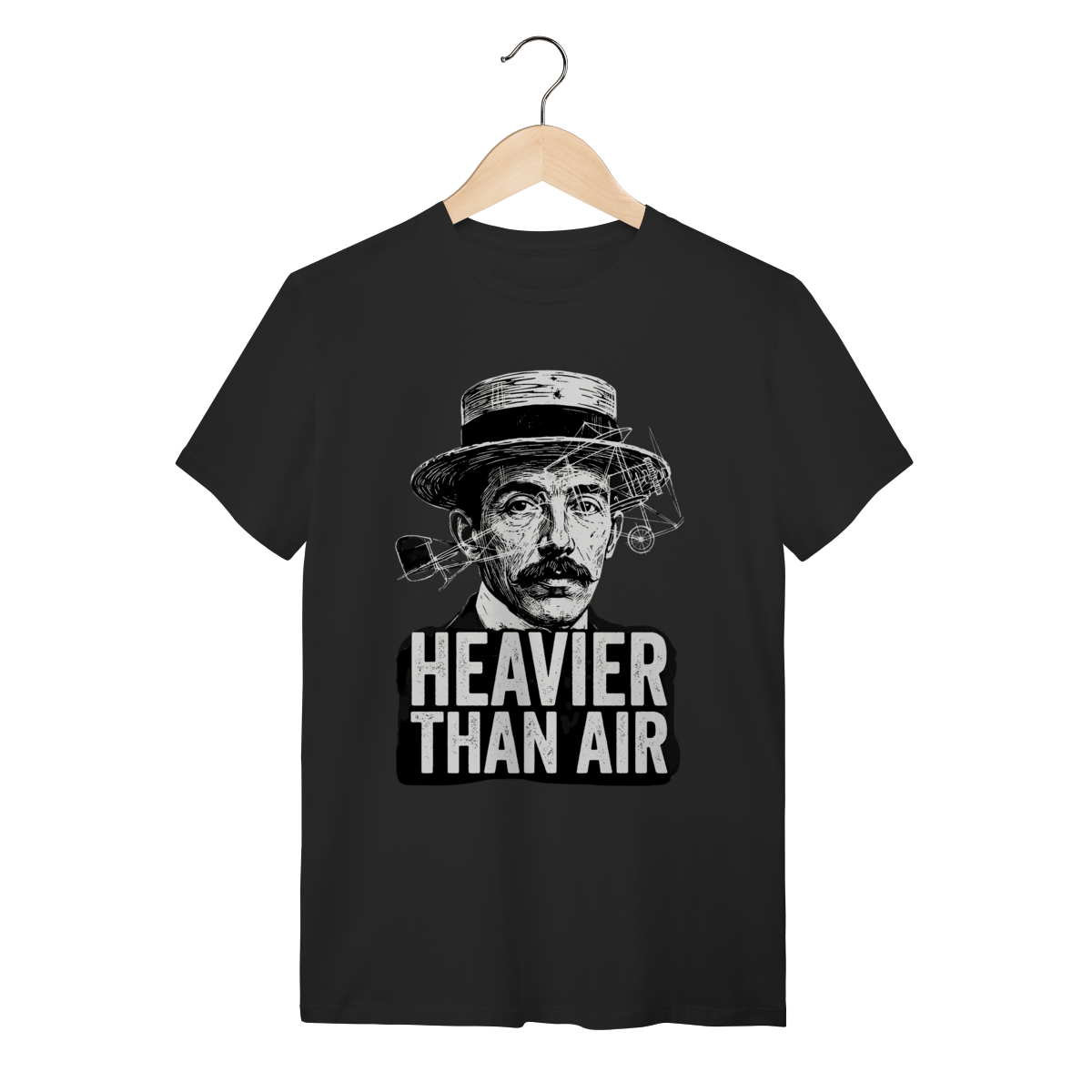 Camiseta Santos Dumont – Coleção Heavier Than Air (3 Estampas Exclusivas)