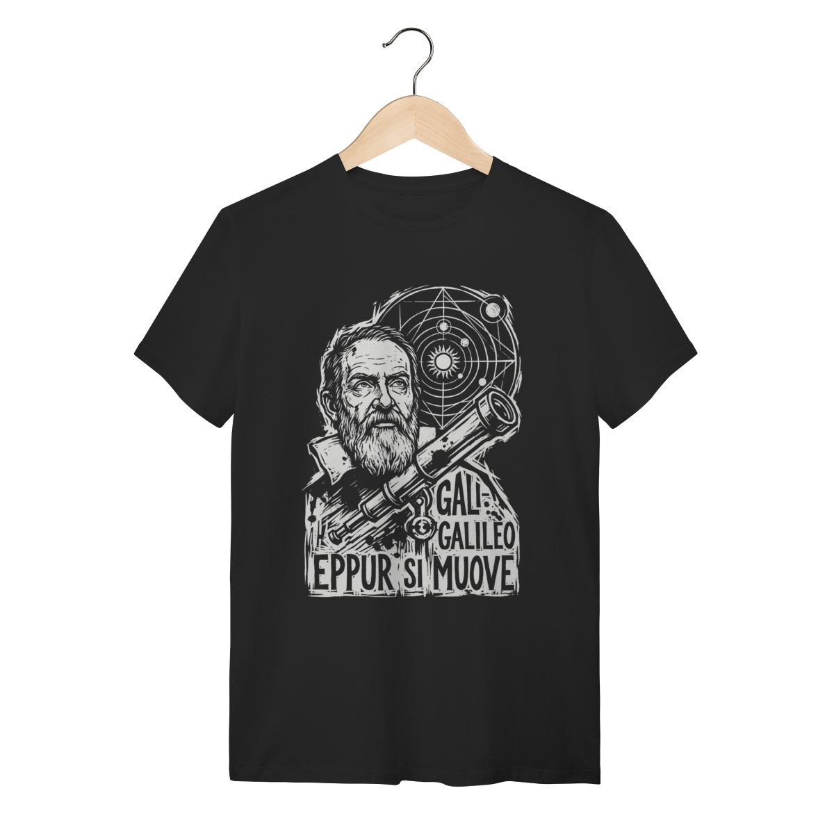 Camiseta Galileo Galilei – Astronomia e Ciência
