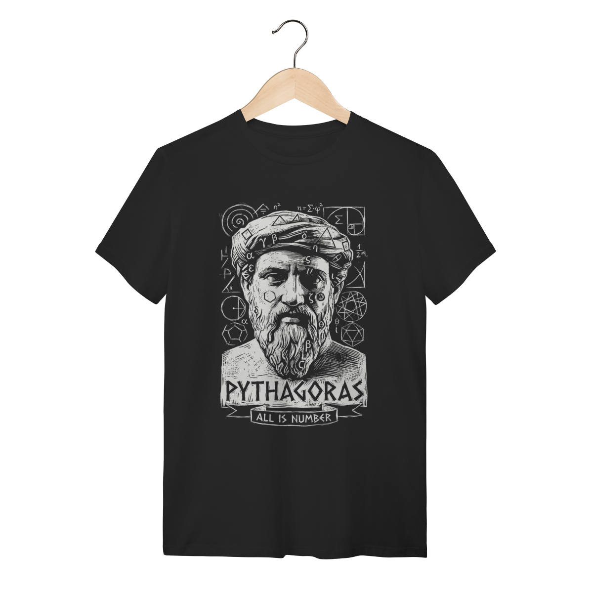 Camiseta Pitágoras – Matemática e Filosofia