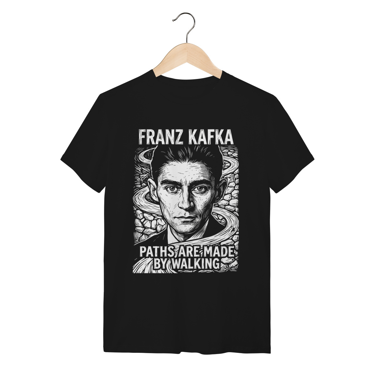Nome do produto: Camiseta Franz Kafka Existencialismo Algodão Premium
