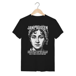 Camiseta Jane Austen Literatura Clássica Algodão Premium