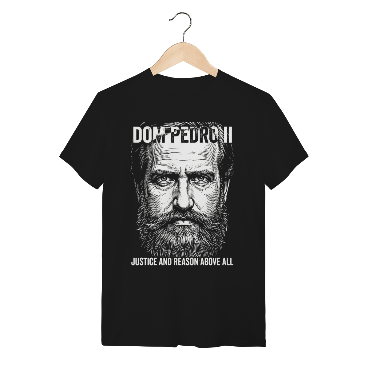 Nome do produto: Camiseta Dom Pedro II Império História Algodão Premium