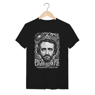 Camiseta Edgar Allan Poe Mistério Algodão Premium