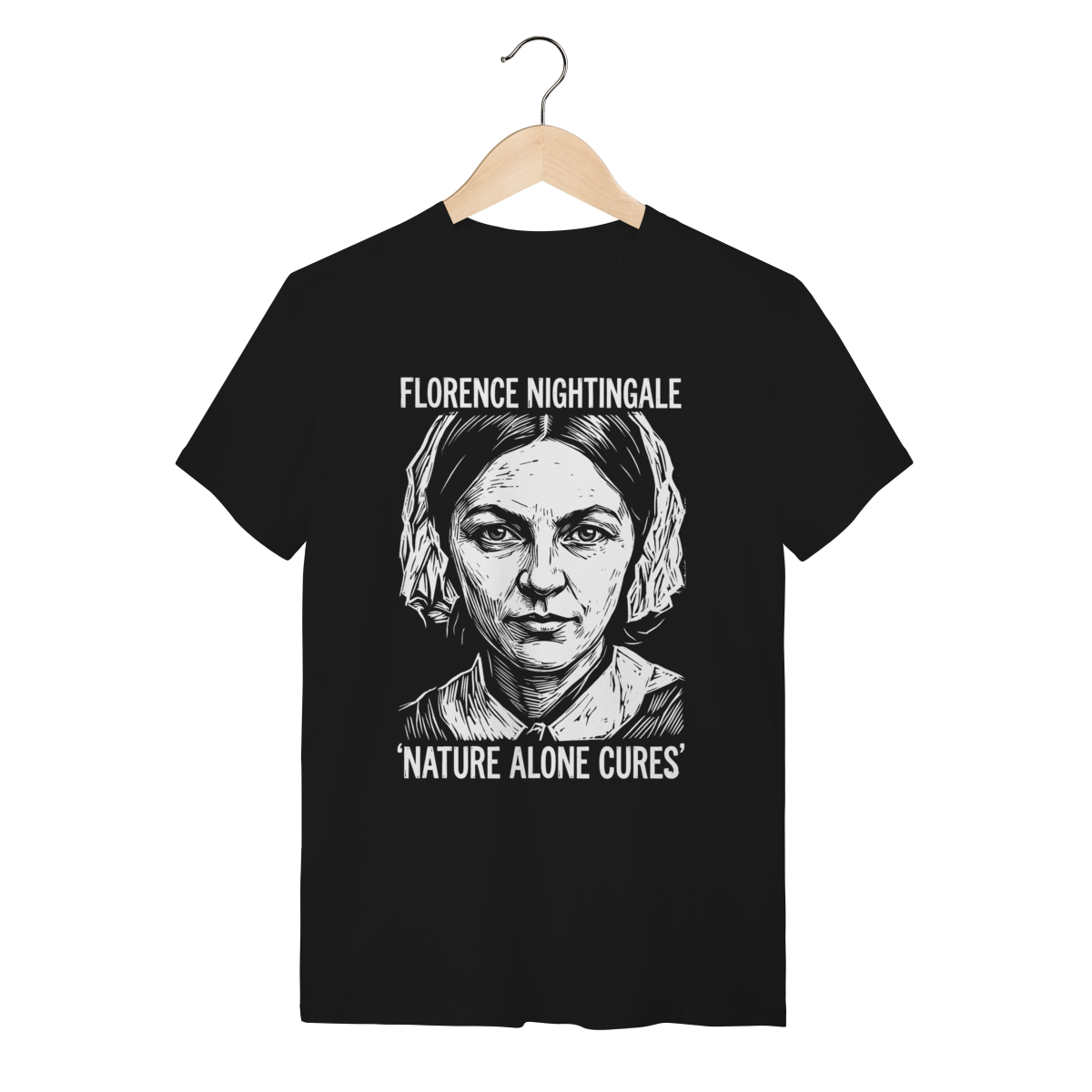Camiseta Florence Nightingale Enfermagem Algodão Premium