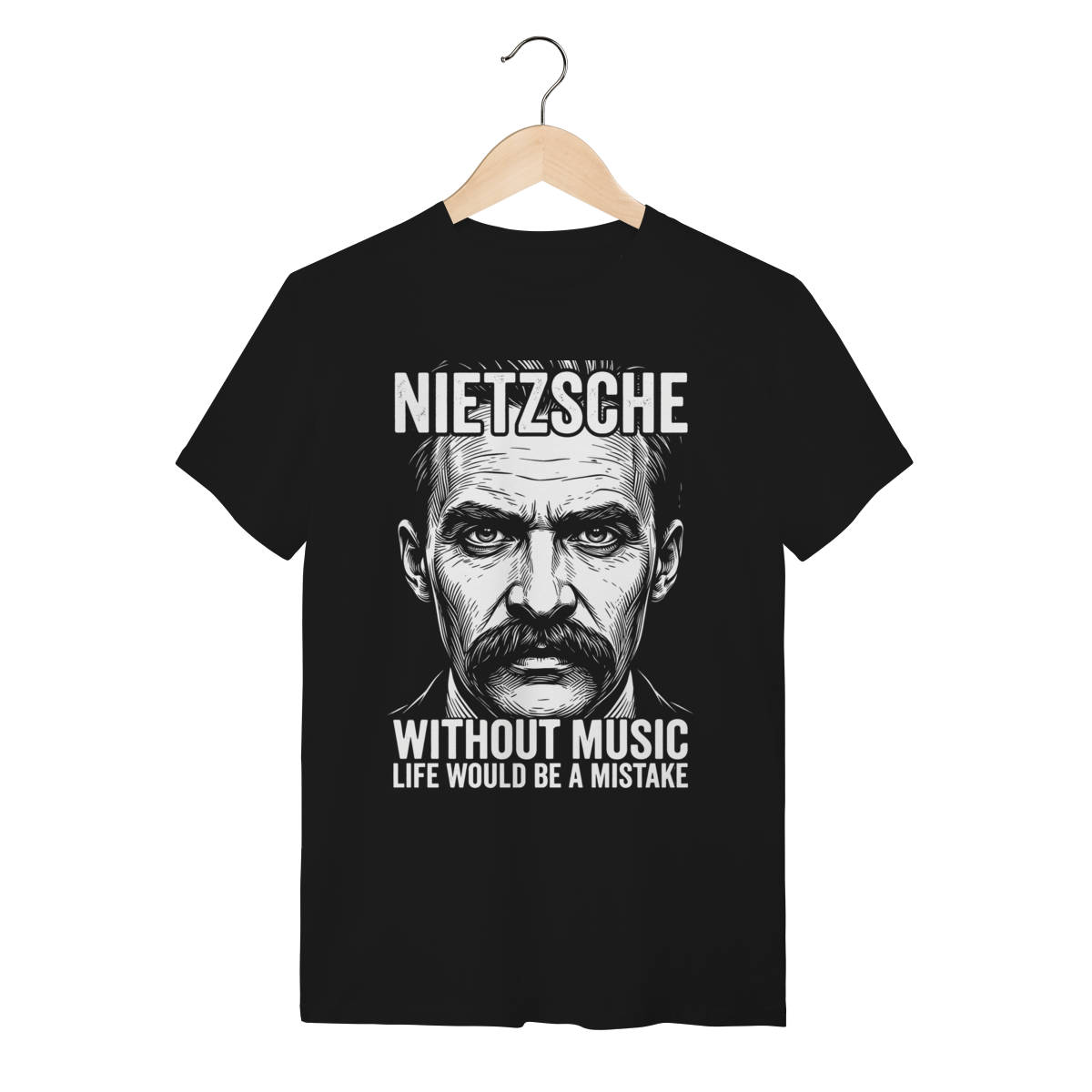 Camiseta Friedrich Nietzsche Filosofia Algodão Premium