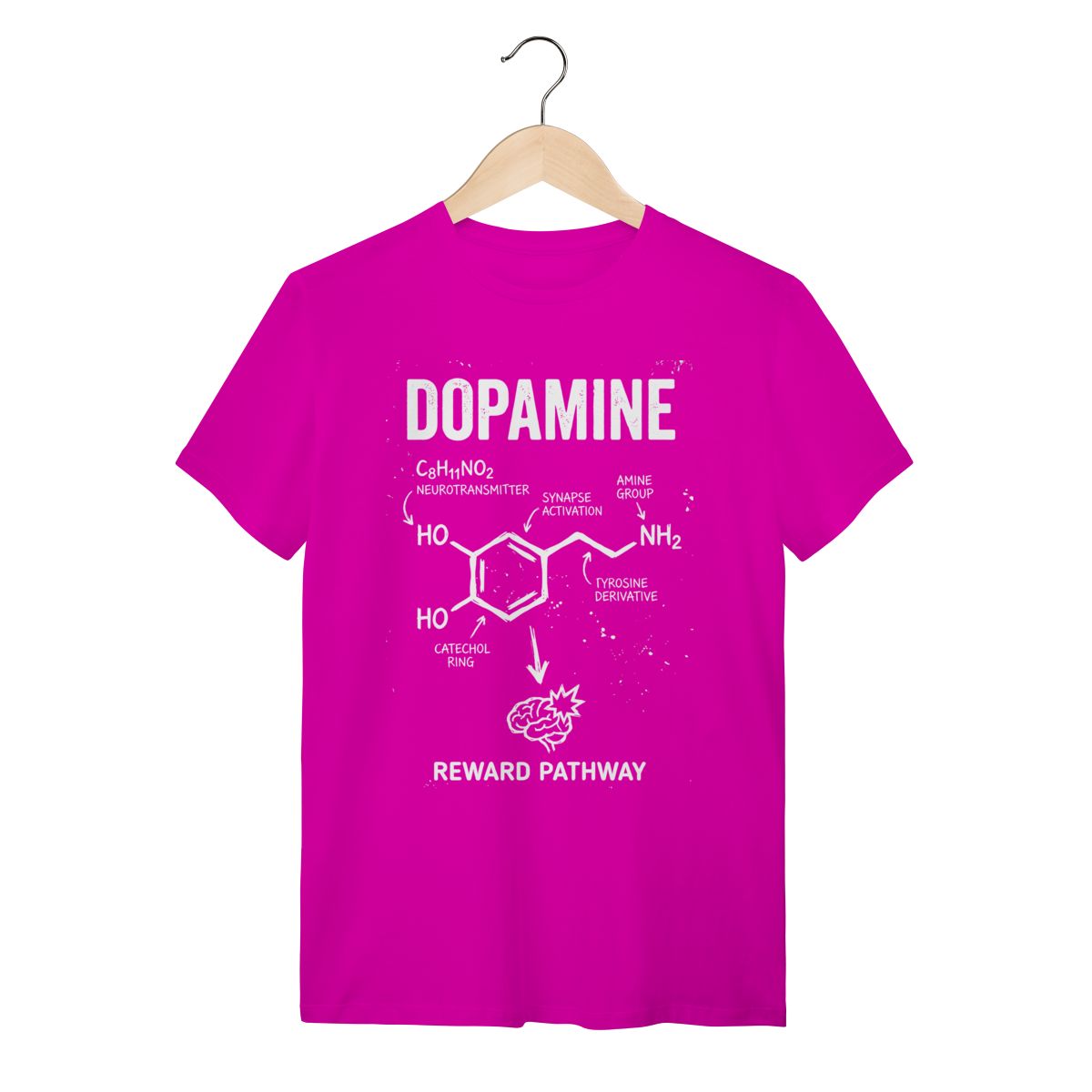 Camiseta Molécula de Dopamina: A Química da Recompensa