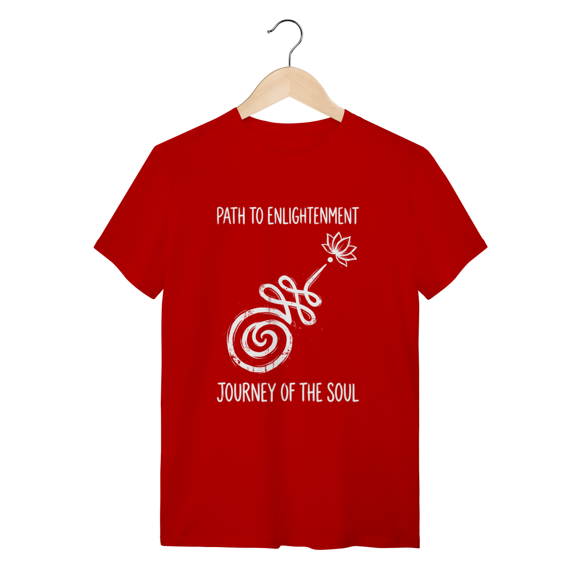 Camiseta Símbolo Unalome Caminho Iluminação