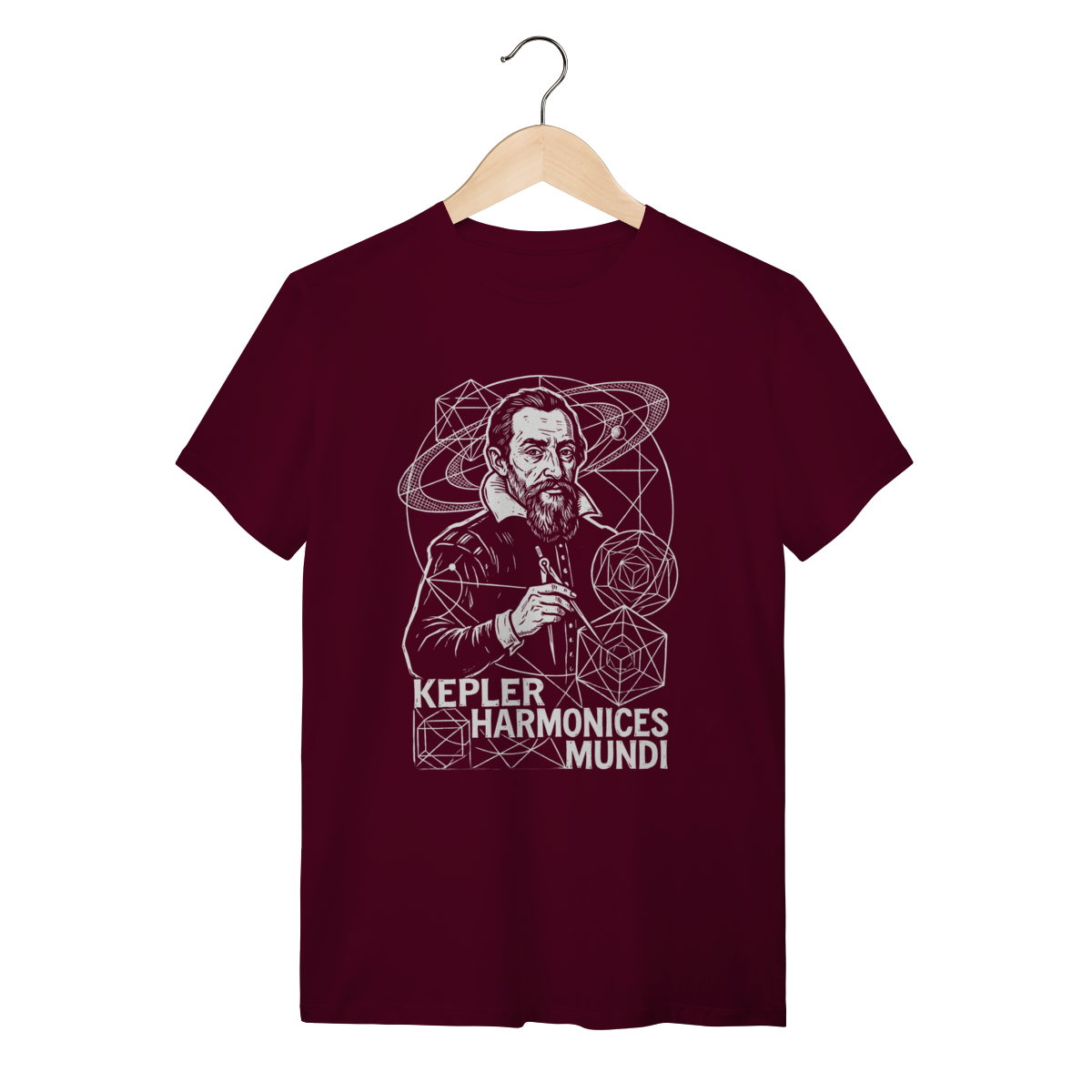 Camiseta Johannes Kepler – Mecânica Celeste