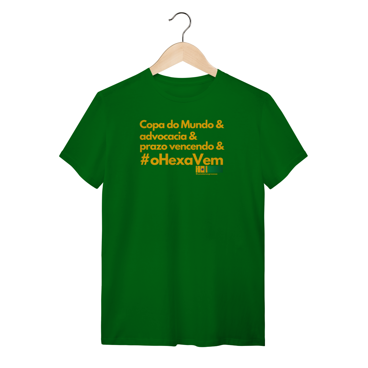 Tshirt Copa do Mundo e advocacia e prazo e hexa