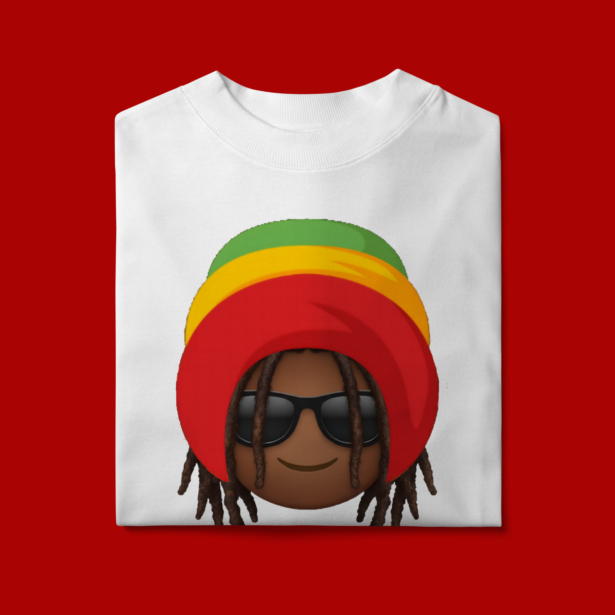 Camiseta Oversized Black Emoji Jamaica
