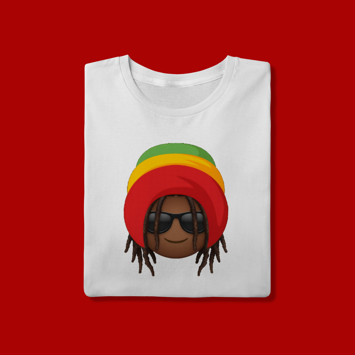 T-Shirt Quality Black Emoji Jamaica