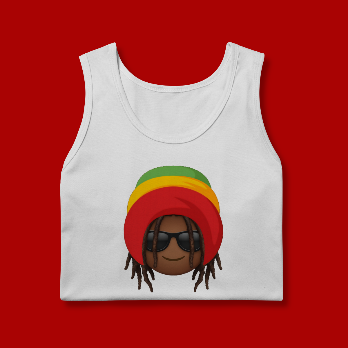 Regata Masculina Quality Black Emogi Jamaica