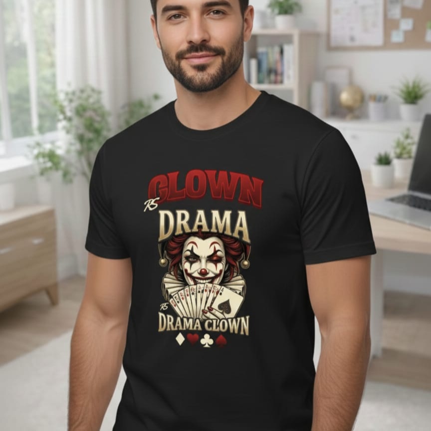 Camiseta Personalizada Palhaço Dama, camiseta de malha 100% algodão, fio 30.1, modelo Unissex 