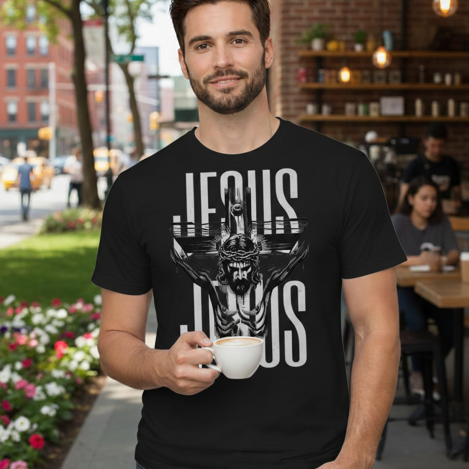 Camiseta Religiosa Masculina/Feminina Cristã – Estampa Religiosa Gospel 100% Algodão Confortável
