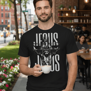 Camiseta Religiosa Masculina/Feminina Cristã – Estampa Religiosa Gospel 100% Algodão Confortável