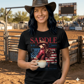 Camiseta Personalizada Rodeio Unissex 100% Algodão Fio 30.1 Estilo Country