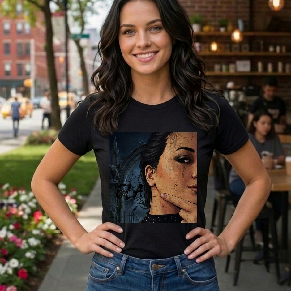 Nome do produto: Camiseta Personalizada RenataShop Ela Cruz Unissex 100% Algodão Fio 30.1 Estilo Cristão