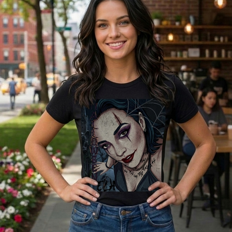 Camiseta Personalizada RenataShop Halloween Unissex 100% Algodão Fio 30.1 Estilo