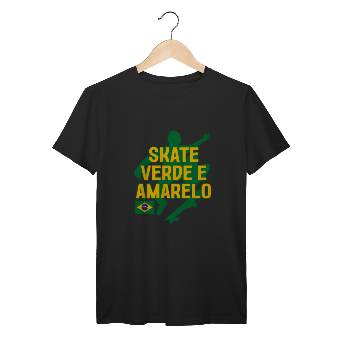 Skate Verde e Amarelo – Estilo Urbano