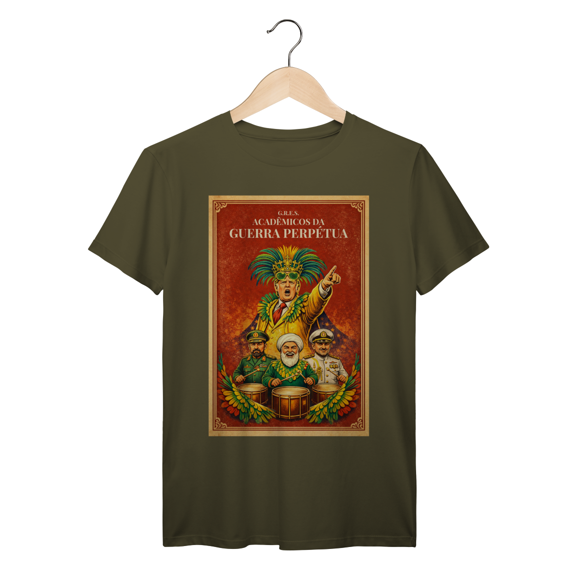 G.R.E.S. Acadêmicos da Guerra Perpétua – Camiseta Vintage Carnaval Satírico