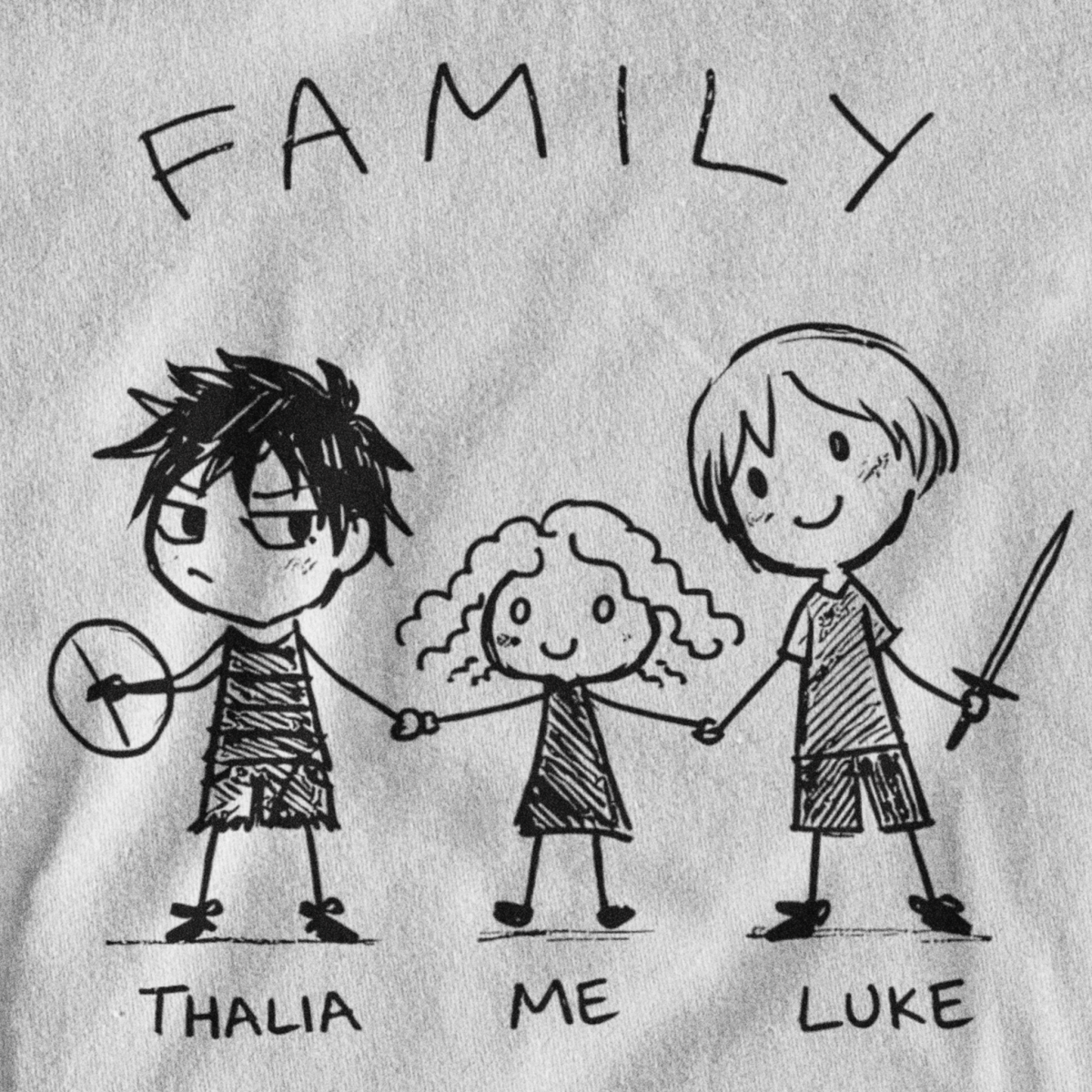 Camiseta UNIÃO OLIMPIANA - Percy Jackson (Branco)