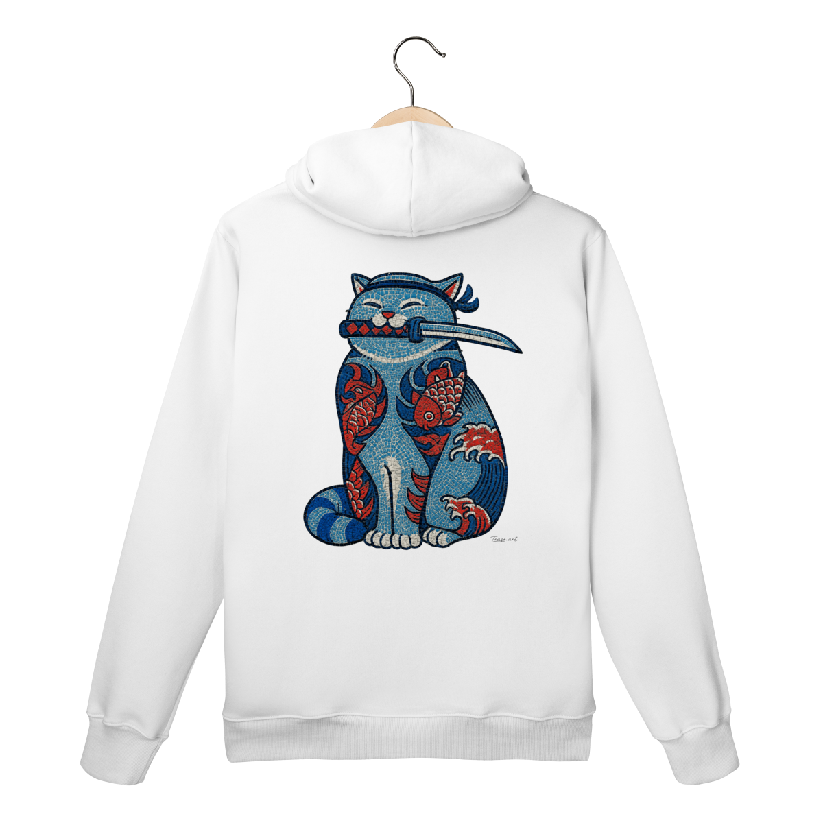 Nome do produto: Moletom Canguru - Gato Yakuza 