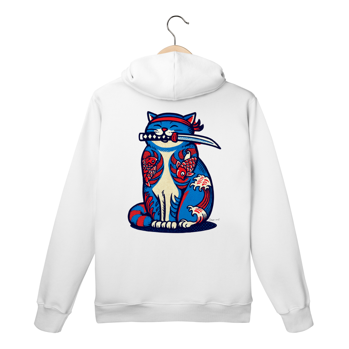 Nome do produto: Moletom Canguru - Gato Yakuza 