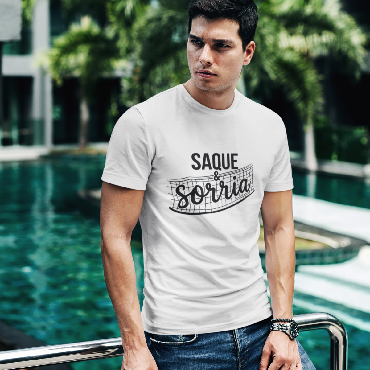 Saque & Sorria – Volleyball Mindset Tee