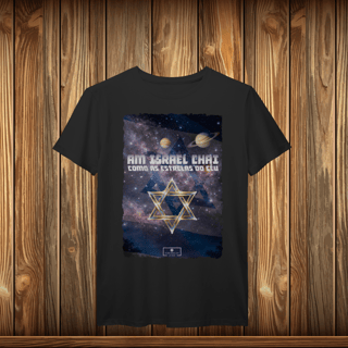 T-Shirt Prime - AM ISRAEL CHAI - ESTRELAS