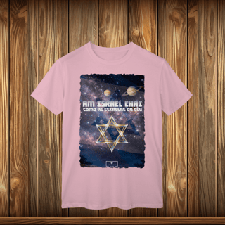 T-Shirt Classic - AM ISRAEL CHAI - ESTRELAS